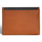 Champs - Porte-cartes en Cuir Denim - Beige/Noir-Fenêtre d'identification à accès rapide
