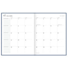 Cambridge 2026-27 Workstyle Classic Weekly/Monthly Stitch Planner - 11"x 9" - Blue - Bilingual-Durable poly cover with gold foil accents