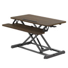 Altiva - Rehausseur de bureau réglable en hauteur 32 po (81 cm) - Bois foncé-Assemblage facile