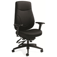 Staples Newdale High Back Multi-Tilter Office Chair - Fusion Carbon Fabric - Black-High back multi-tilter chair