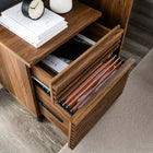Modway Render Wood File Cabinet - Walnut-Particleboard and MDF Construction
