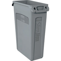 Contenant Slim Jim avec ventilation, capacité en gallons américains : 23, gris, contenant Slim Jim-Capacité en gallons américains : 23