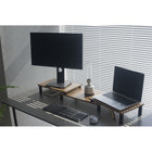 ShoppingAll Dual Monitor Stand and Riser - Walnut - 5 Pack-1 Year Limited Manufacturer Warranty