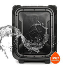 ECOXGEAR Ecoboulder Rugged Waterproof Floating Portable Bluetooth Wireless 100W Speaker and PA System, Grey-Drop the EcoBoulder in your pool, lake or ocean, no worries -- it floats