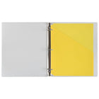 JAM Paper - Pochette en Plastique pour Reliure - 11 3/16 x 9 1/4 po - Jaune - Paquet de 6-Quantité : 6 par paquet