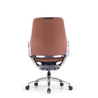 DecentLiving Standard Height-Back Office Chair - Brown-Adjustable seat depth, height and tilt tension