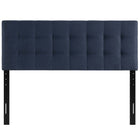 Modway Lily Upholstered Fabric King Headboard - Navy-Fiberboard and plywood frame
