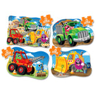 University Games The Learning Journey My First Puzzle: 4-in-a-box: Monster Trucks - Fun Monster Truck-Themed Matching Game - Monster Truck Recognition Puzzle For Kids-Introduces color, shape, and object recognition