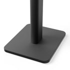 Kanto - Supports d'enceintes pour étagères réglables en hauteur - Noir-Pieds interchangeables à pointes ou en dôme