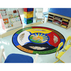 Joy Carpets Traditional Teachings Area Rug - 7'7" Round - Multicolour-StainSmart lifetime soil and stain protection cleans easily using only soap and water