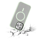 TUFF8 Glide Guard Rugged Case For iPhone 15 Pro - Light Green-Ergonomic Design: TUFF8 has been designed to give your fingers and hands more tactile control while making calls, texting or using your phone with its thoughtfully designed grip bumper