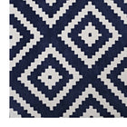 Modway - Alika Treillis en diamant abstrait Tapis de comédie 8 pi l x 10 pi L - Ivoire et Marine-Microfibre 100% polyester
