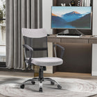 Vinsetto - Chaise de bureau à domicile ergonomique avec accoudoirs et dossier en maille-Le soutien lombaire soulage la pression du bas du dos