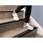 WeatherTech StairEdge Anti-Slip Stair Tread Edge Cover - 44" - Black - 5 Pack-The tape used to adhere the product to the tread is water resistant, so each StairEdge can be washed with a mop during cleaning.