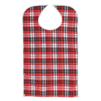 BIOS Living Clothing Protector - Red Plaid-Keeps mealtimes neat