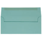 JAM Paper #10 Business Envelopes, 4 1/8 x 9.5, Aqua Blue, 1000 Pack (1523976B)-Size: 4 1/8" x 9-1/2"