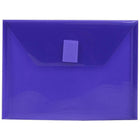 JAM Paper Plastic Envelopes with VELCRO Brand Closure, Index Booklet, 5.5 x 7.5, Purple Poly, 24 Pack (920V0pug)-Size: 5.5" x 7.5"