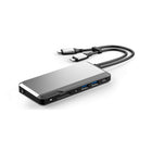 ALOGIC - Station d'accueil USB-C Super Dock 10 en 1 avec double écran 4K 60 Hz - GRIS SPACE-Compatibilité universelle : Le Super Dock est équipé de deux câbles USB-C ascendants pour une compatibilité avec une large gamme d'ordinateurs. Ces deux câbles USB-C sont conçus pour une flexibilité optimale et une compatibilité universelle avec tous les appareils USB-C.