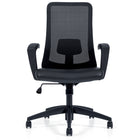 Offices to Go - Fauteuil à basculement synchronisé à dossier haut Adapt avec accoudoirs en boucle à hauteur fixe - Noir-Le blocage du basculement à la position verticale bloque le siège en place ou lui permet de basculer librement, selon les préférences de l’utilisateur
