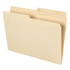 Staples Recycled Manila File Folders - Letter Size - 100 Pack-Contains 10% recycled fiber and at least 10% post-consumer fiber