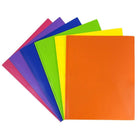 JAM Paper - Chemises scolaires en plastique à 2 pochettes avec fermoirs à griffes métalliques - couleurs primaires assorties - Paquet de 12-Ces dossiers sont parfaits pour garder vos fichiers importants en sécurité et vos documents perforés à 3 trous sécurisés et organisés à l'école, au bureau, à la maison ou en déplacement !