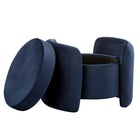 Modway Nebula Upholstered Performance Velvet Ottoman - Midnight Blue-8