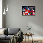 Alexander Barkov & Sergei Bobrovsky Panthers 2025 Playoffs - Framed Canvas - 31" x 22"-Ready to hang - arrives fully assembled