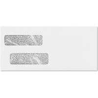 JAM Paper Double Window Invoice Envelopes w/Peel & Press - White - 4 1/8" x 9 1/8" - 50 Pack-Size: invoice double window envelopes 4 1/8 in x 9 1/8 in / 4.125" x 9.125" / 105mm x 232mm