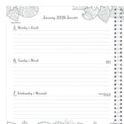 Blueline 2026 DoodlePlan Colouring Weekly/Monthly Planner - 11" x 8-1/2" - Bilingual-Botanica Design