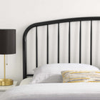 Modway - Nova Métal Tête de lit Queen, Noir-Style de ferme moderne