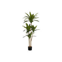 Monarch Specialties - Plante Artificielle - 51 po H - Arbre De Dracaena - Mis En Pot - Touche Réelle - Feuilles Vertes - Pot Noir-Ajoutez un élément de nature à votre maison ou votre bureau avec cet arbre dracaena artificiel qui mesure 51 po de haut installé dans un pot noir de 5 po