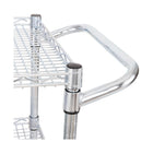 Seville Classics 3-Tier NSF Utility Cart -  33.5" H x 34" W x 18" D-Adjustable shelves