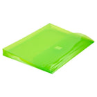 JAM Paper Plastic Binder Envelopes with Hook & Loop Closure - 3 Hole Punch - 9.5 x 1.25 x 11.5 - Lime Green - 12 Pack (218VB1LIME)-A perfect way to stay organized for your classes, at the office, at home, or even on the go!
