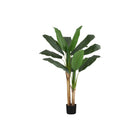Monarch Specialties - Plante Artificielle - 55 po H - Bananier - Mis En Pot - Touche Réelle - Feuilles Vertes - Pot Noir-Ajoutez de la verdure à votre espace avec ce bananier artificiel de 55 po de haut installé dans un pot noir de 5 po