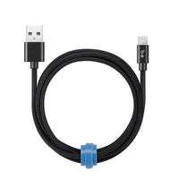 Blu Element Braided Charge/Sync Lightning USB 6ft Black (B6MFIBK)-Extra durable, braided design resistant to wear and tear