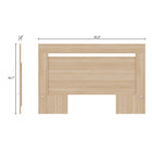 Nexera Malibu Headboard - Full Size - Natural Blonde Oak-9