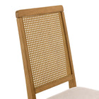 Modway - Arlo Faux rotin et bois Fauteuils d’accompagnement à manger Ensemble de 2 - Tissage naturel naturel en bruyère beige clair-10