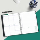 Blueline 2027 13-Month 5-Day Project Timanager with Twin-Wire Binding - 11" x 8-1/2" - Black-Extra bonus pages include: dedicated notes and contacts section