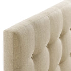 Modway Emily Upholstered Fabric Full Headboard - Beige-6