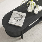 Modway Cadence Coffee Table - Black-Fluted Sides
