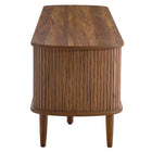 Modway Contour 63" Wood TV Stand - Walnut-Sliding Doors