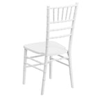 Flash Furniture HERCULES Series Wood Chiavari Chair - White-White Finish