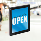 Azar Window-Hanging Vertical/Horizontal Side Loading Plastic Document Holder - Clear - 2 Pack (106692-BLK-2PK)-Includes: Four Clear Suction Cups for Mounting
