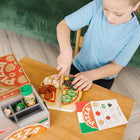 Melissa & Doug Top & Bake Wooden Pizza Counter Play Set - 41 Pieces-8