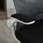 Vinsetto Mesh Task Office Chair with Lumbar Support and Armrests - Grey-90 Days Limited Manufacturer Warranty