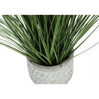 Monarch Specialties - Plante Artificielle - 21 po H - Gazon - Mis En Pot - Touche Réelle - Herbe Verte - Pot Blanc-Pas d'assemblage requis: dimensions du produit : 14 po L x 14 po L x 20 ,5 po H