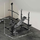 Soozier Adjustable Weight Bench with Preacher Curl Bench-Three weight posts for tailored strength training