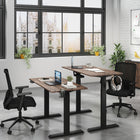 LjubLjana 53" Electric Height Adjustable Sit-Stand Desk - Wood-The new horizontally split top design ensures a sturdy setup with the convenience of the whole desk shipping in one box