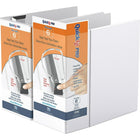 QuickFit Anneaux en D Pin-Lock, 6 po, à déclencheur unique, verrouillables, prévenant l'écartement  paquet de 2 – Blanc-3 Reliure À Anneaux