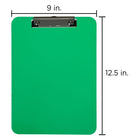 JAM Paper - Presse-papiers en plastique avec pince métallique discrète - format lettre (9 x 12 -5) - vert-Nos presse-papiers sont dotés d'un clip en métal durable pour fixer les papiers et d'un ressort robuste et durable.